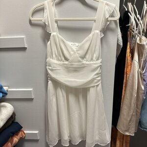 Princess Polly White Chiffon Chemise